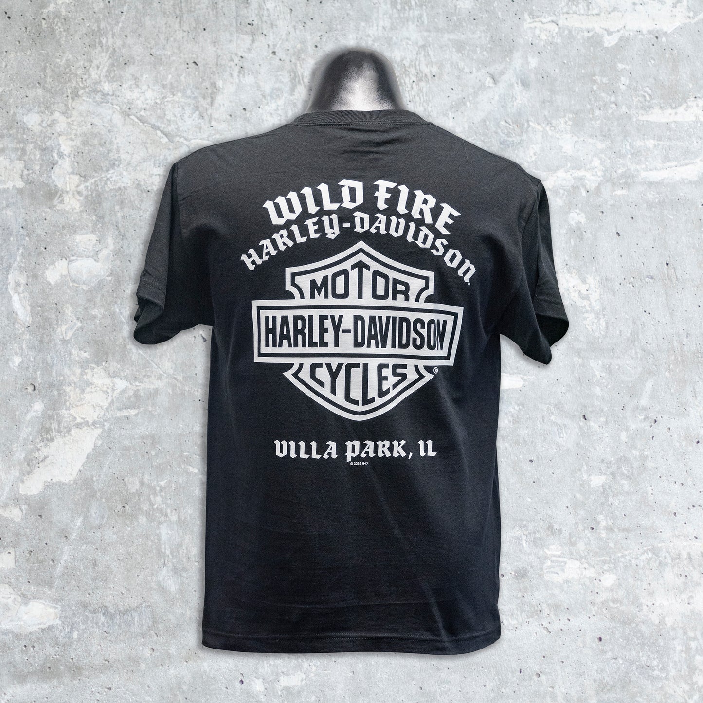 Wild Fire Harley Davidson- Who's Naughty Black T-Shirt