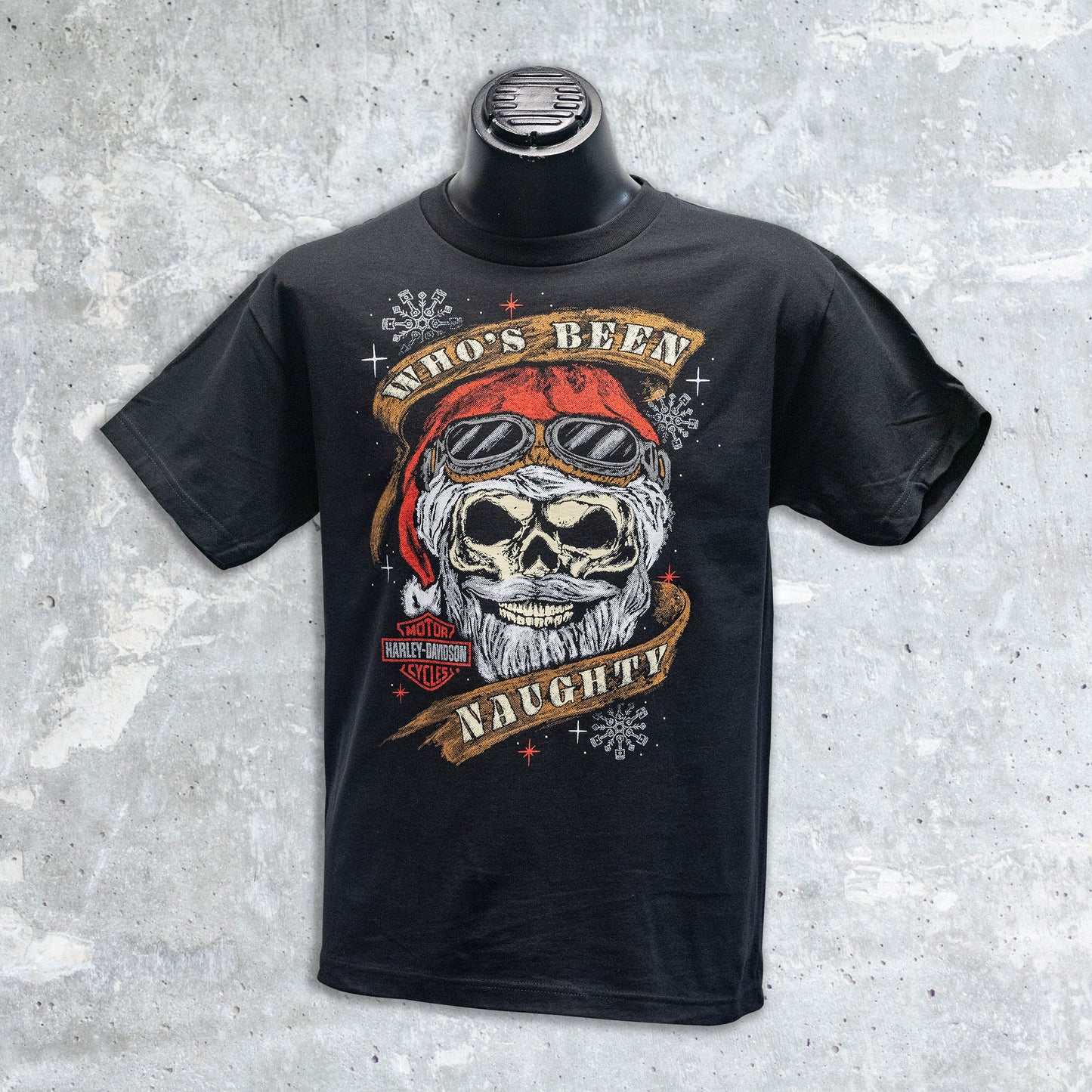 Wild Fire Harley Davidson- Who's Naughty Black T-Shirt