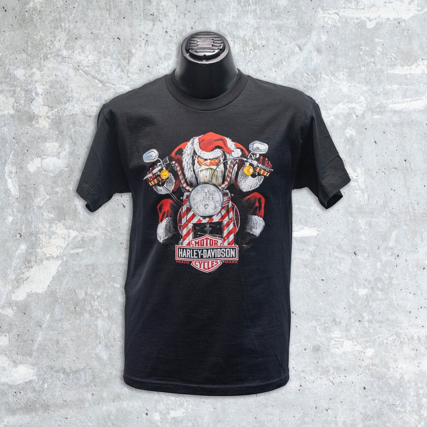 Wild Fire Harley Davidson- Cruisin' Santa Black T-Shirt