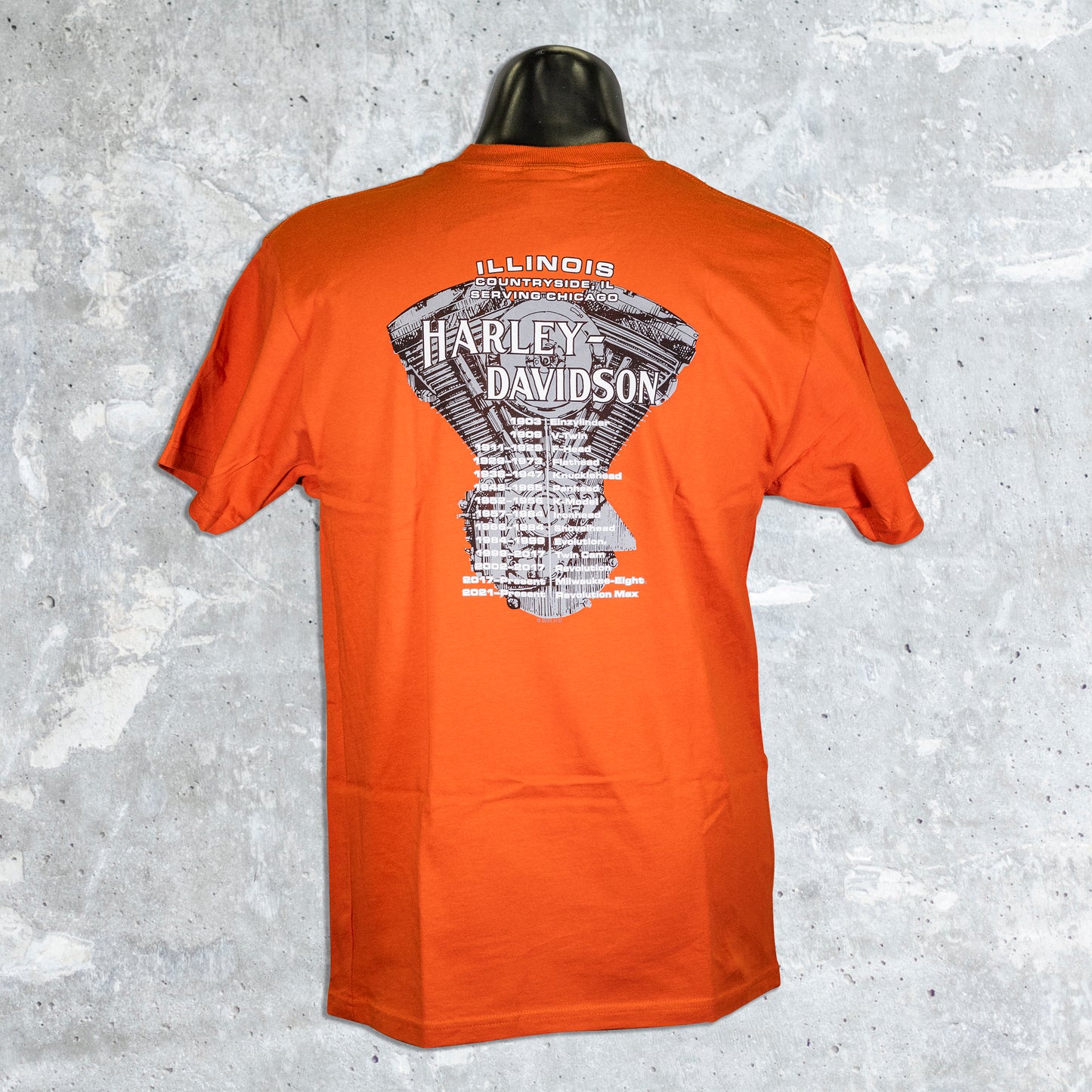 Illinois Harley Davidson- Upswept T-Shirt