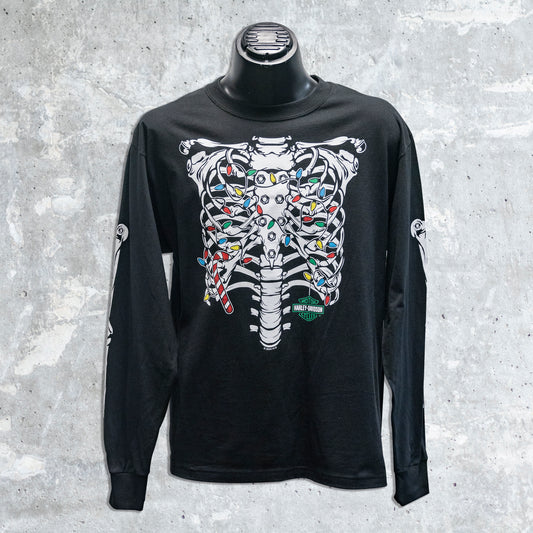 Wild Fire Harley Davidson- Festive to the Bone Long Sleeve T-Shirt