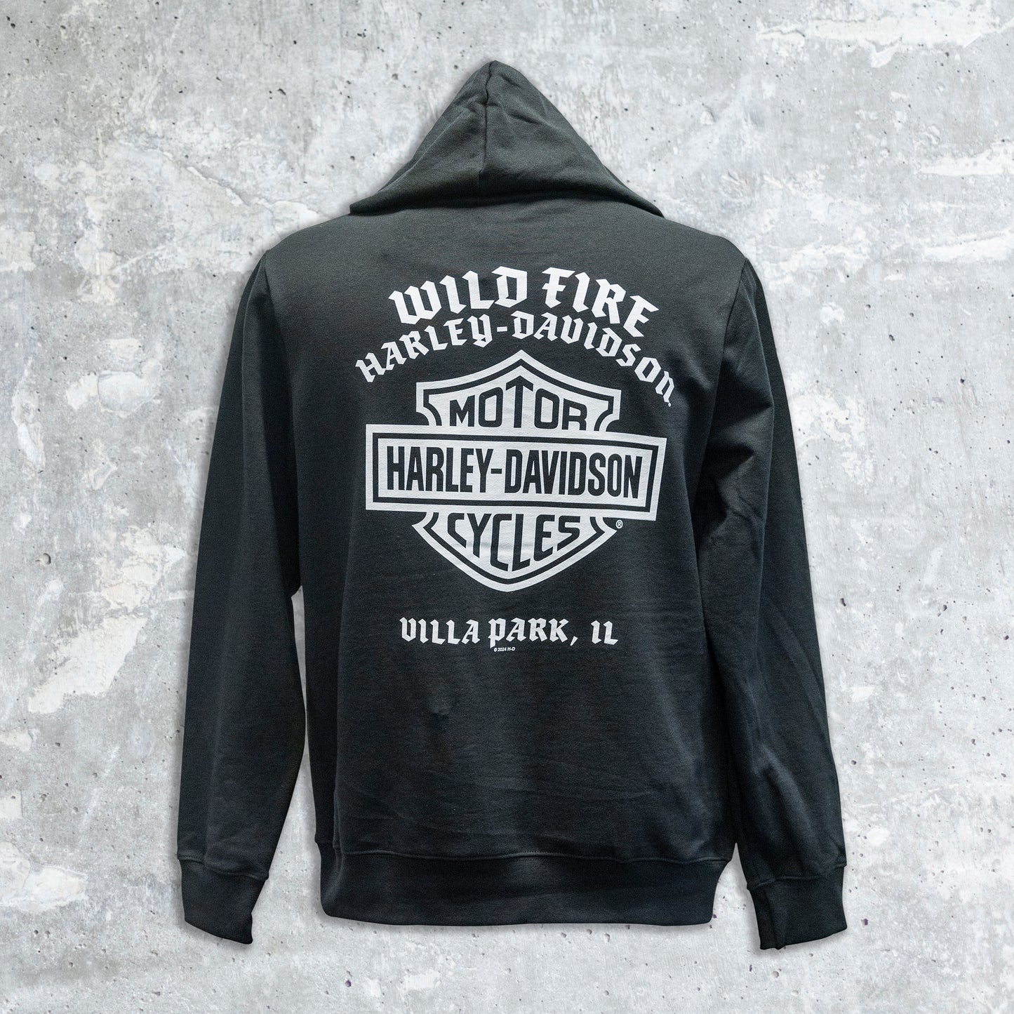 Wild Fire Harley Davidson-Cruisin' Santa Hoodie