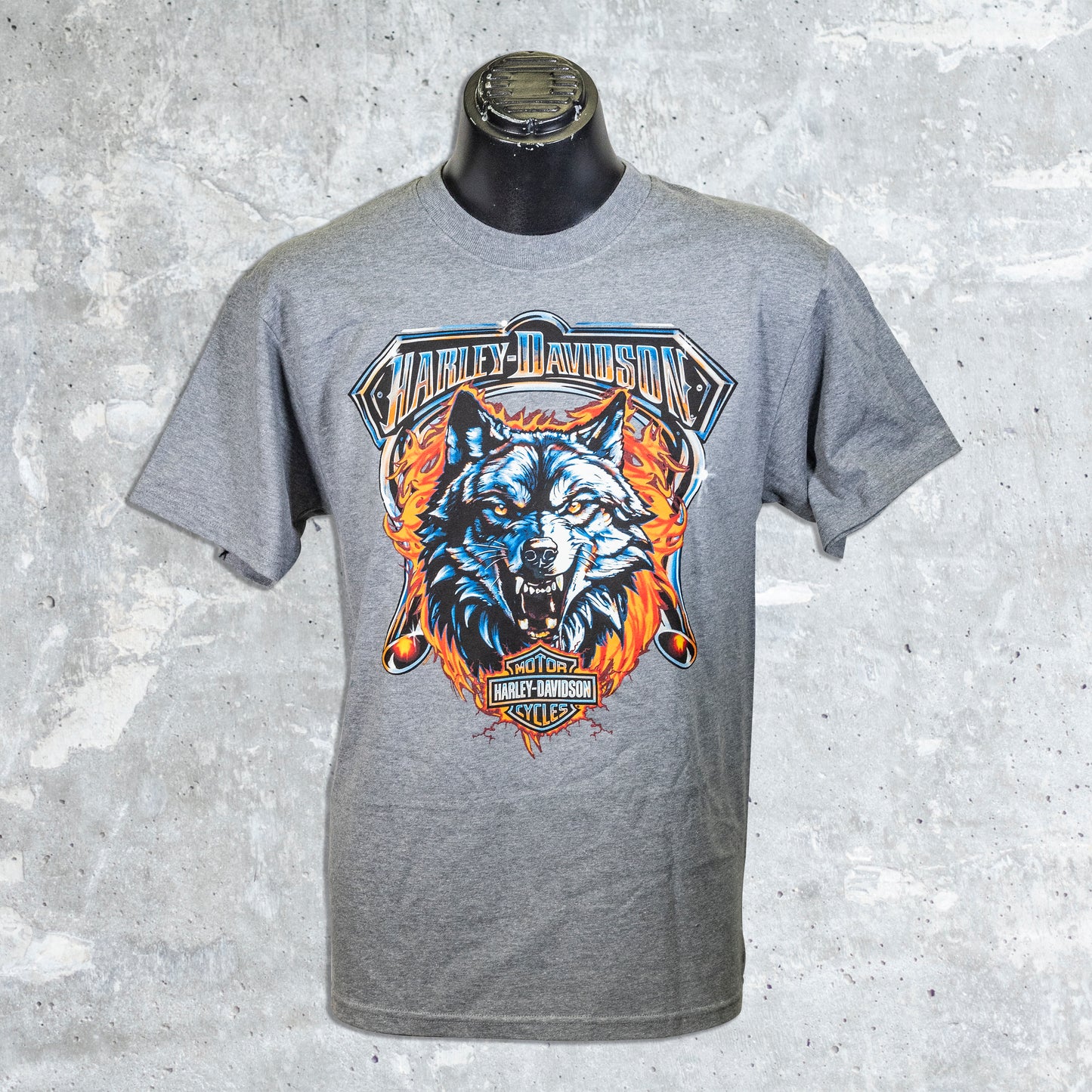 Illinois Harle Davidson- Growl Flame T-Shirt