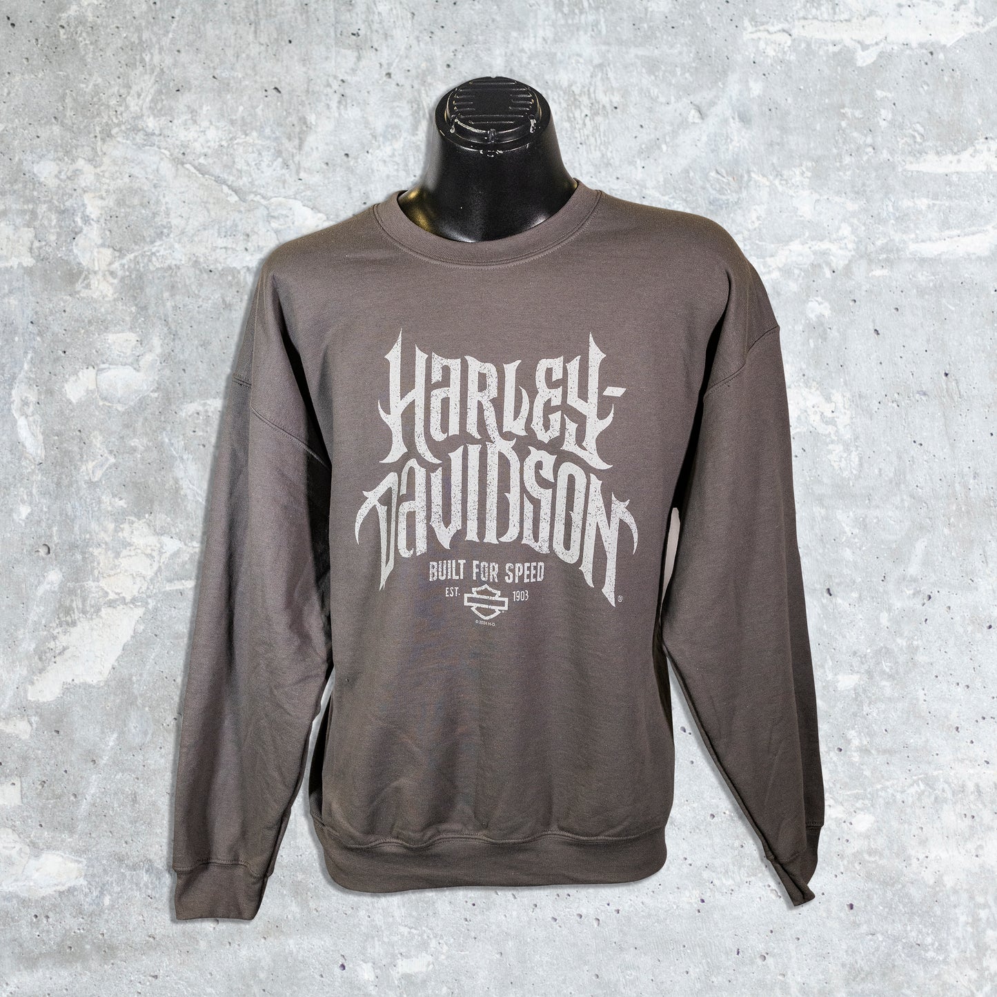 Wildfire Harley Davidson- Horned Fleece Sweatshirt