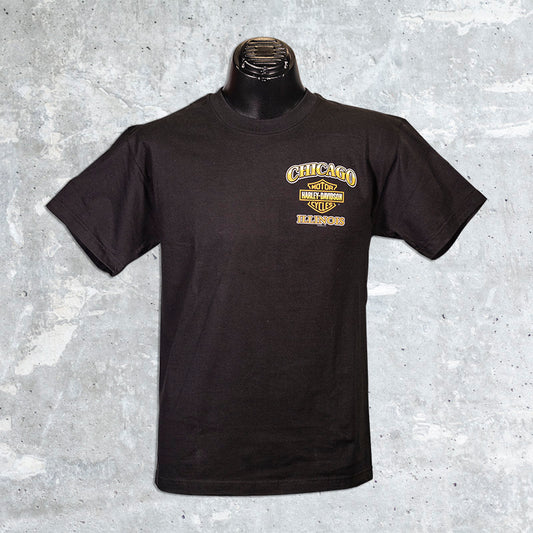 Black Chicago Harley Lakeshore Drive T-Shirt