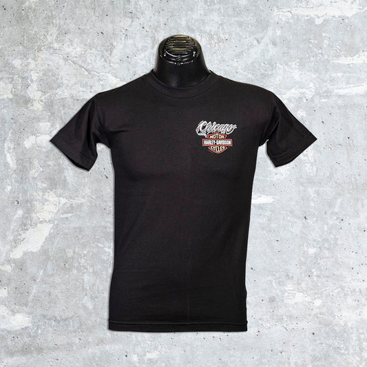 Black Chicago Harley Gangster T-Shirt
