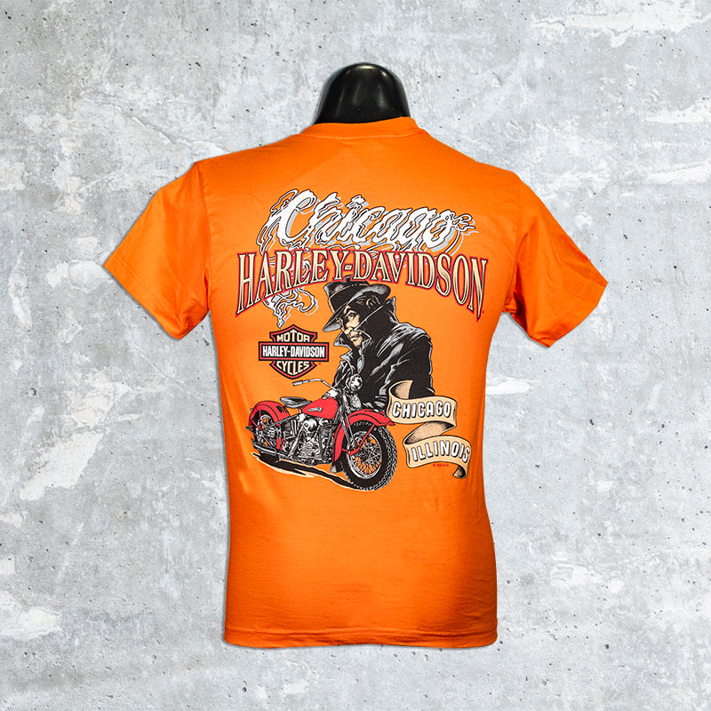 Orange Chicago Harley Gangster T-Shirt