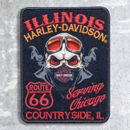 Illinois Harley Davidson- Skull Patch