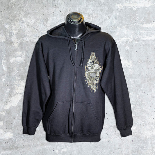 Milwaukee Harley Davidson- Long Wing Zip Up Hoodie