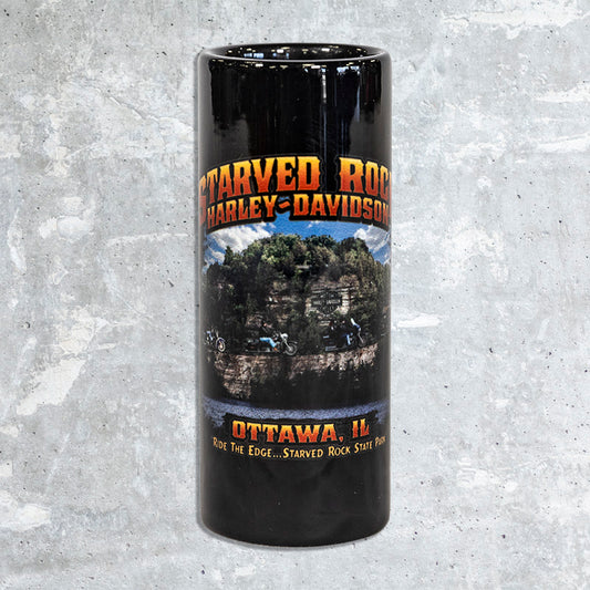 Starved Rock Harley Davidson- Tall Shot Glass