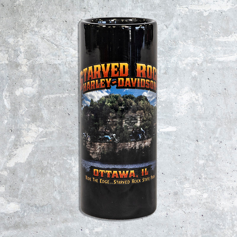 Starved Rock Harley Davidson- Tall Shot Glass