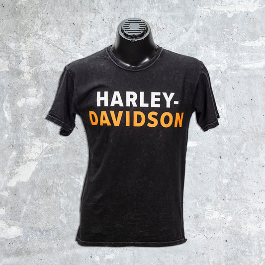 Wild Fire Harley Davidson-Black with White and Orange Harley Davidson