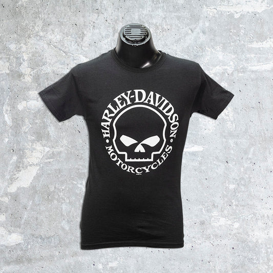 Wild Fire Harley Davidson- Willie G Skull T-Shirt