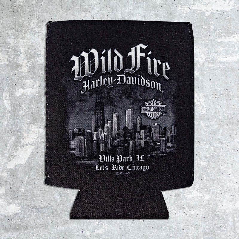 Wild Fire Harley Davidson- Can Koozie