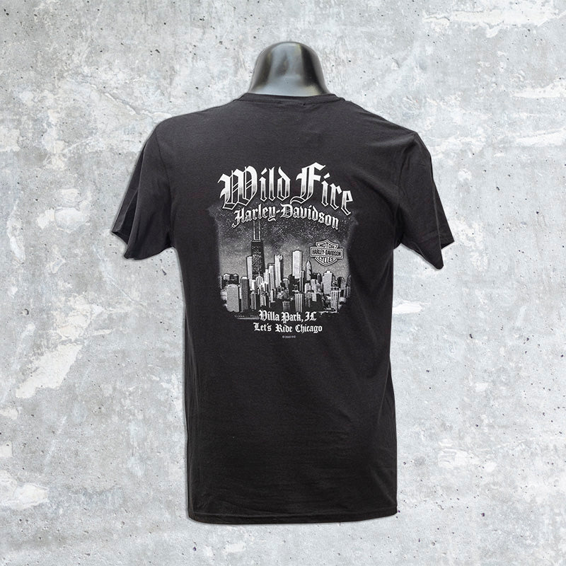 Wild Fire Harley Davidson- Black Harley Davidson T-Shirt