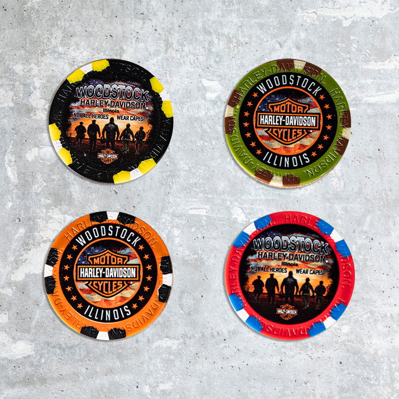 Woodstock Harley Davidson- Hero Poker Chip